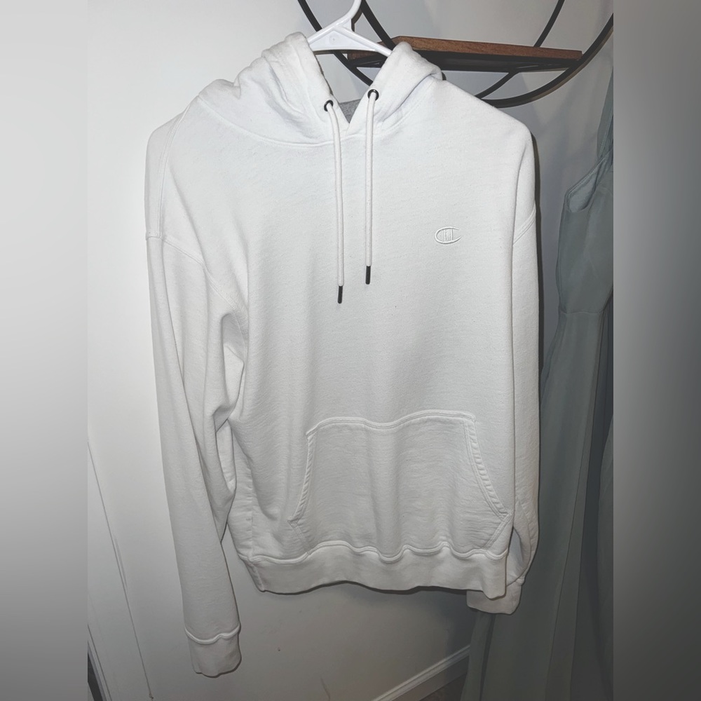 White Mens Champion Hoodie